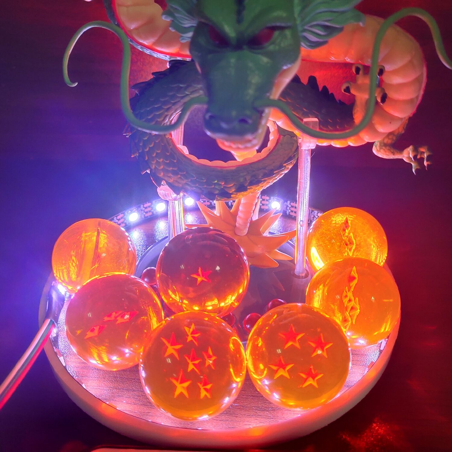 Dragon Ball Z Anime Shenlong Led Action Figures Night Lights Shenrou Crystal Balls Remote Control Figma Xmas Gift Toys - Image 5