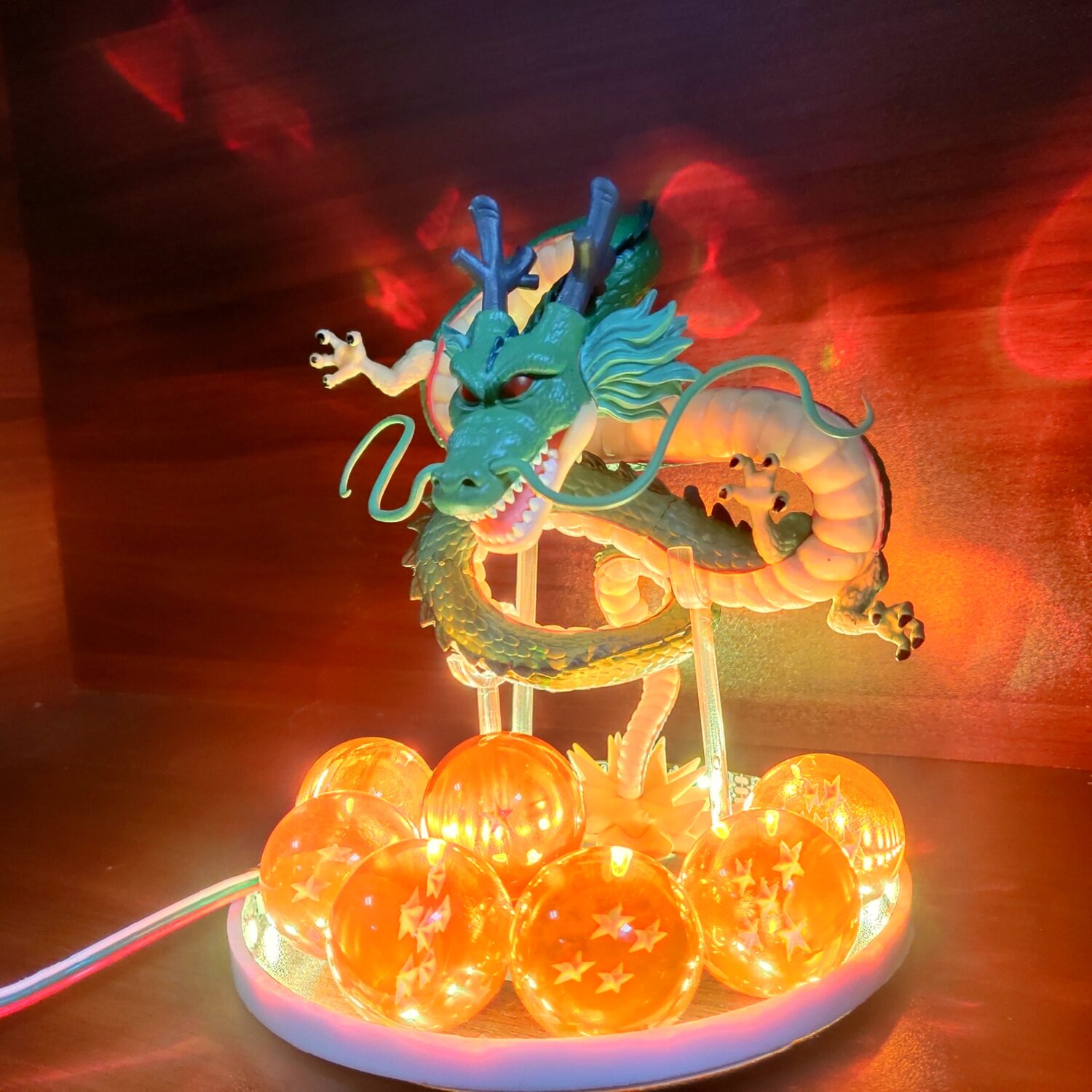 Dragon Ball Z Anime Shenlong Led Action Figures Night Lights Shenrou Crystal Balls Remote Control Figma Xmas Gift Toys - Image 6