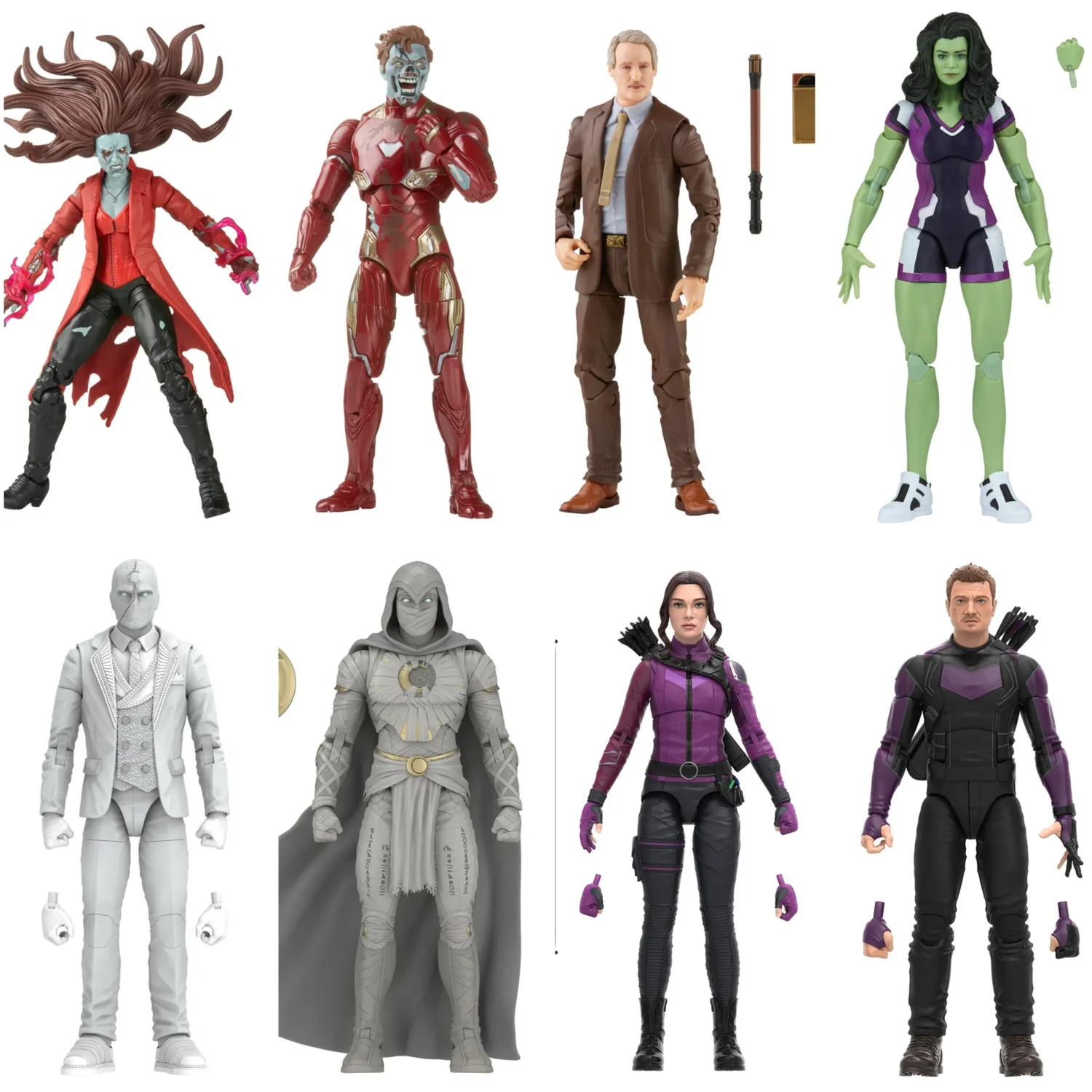 Marvel Legends Disney TV Series 6" Action Figure Loki Mobius Moon Knight Lady Hawkeye Hulk Zombie Iron Man Scarlet Witch Toys