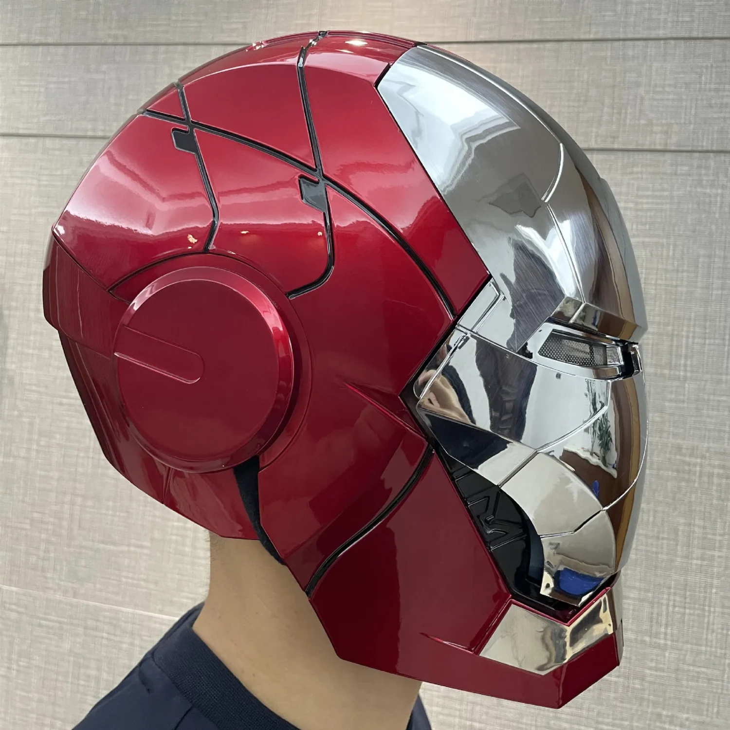 Iron Man Tony Helmet Electric Multi-piece Opening And Closing English Voice Control 1:1 Wearable Abs Figure Toys Dolls Gifts - Image 27